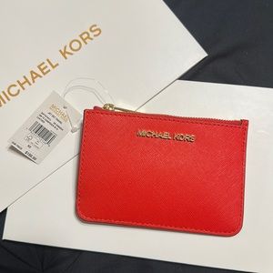 Jet Set Travel Small Saffiano Leather Coin Pouch